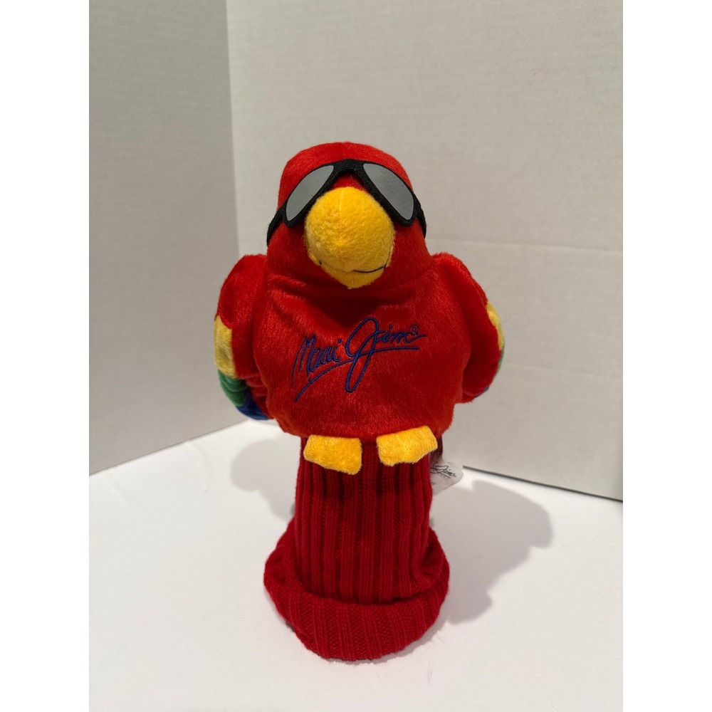 Maui Jim Sunglasses Red Parrot Plush Golf Driver Club Headcover Bird Mascot